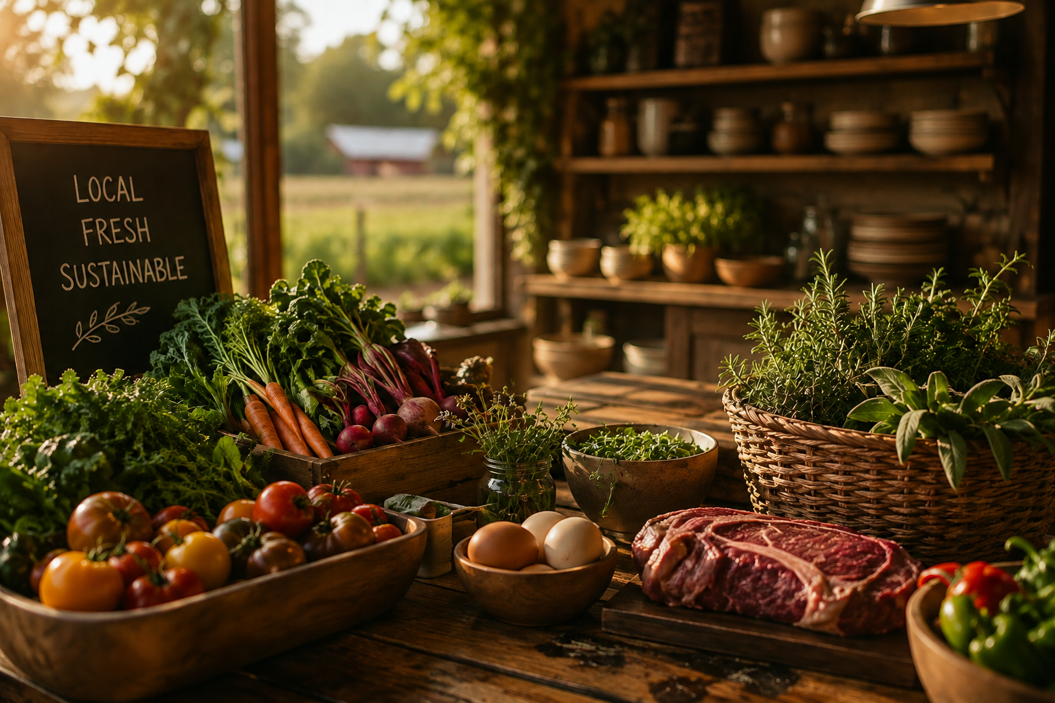Fresh seasonal ingredients