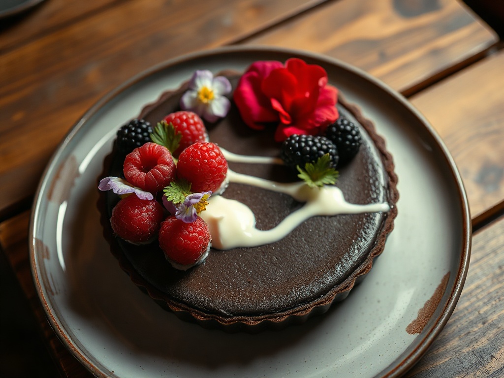 Chocolate & Berry Tart