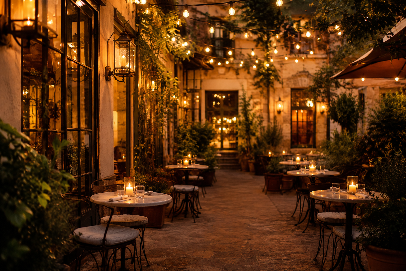 Outdoor seating area