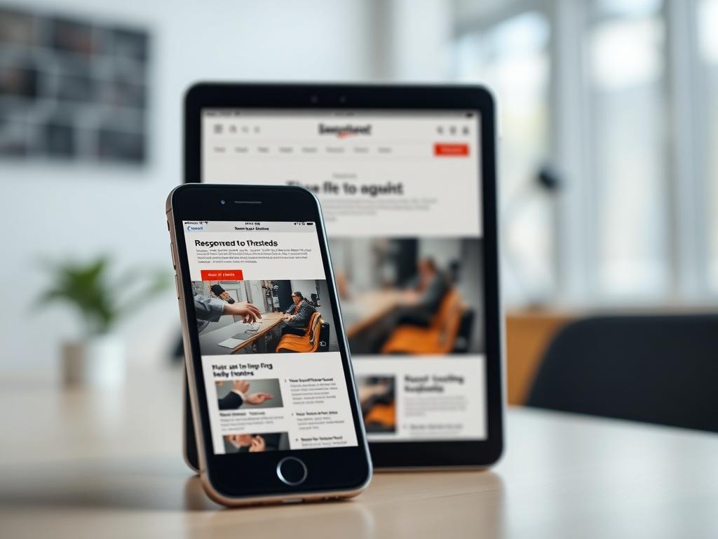 A close up shot of a smartphone and tablet displaying