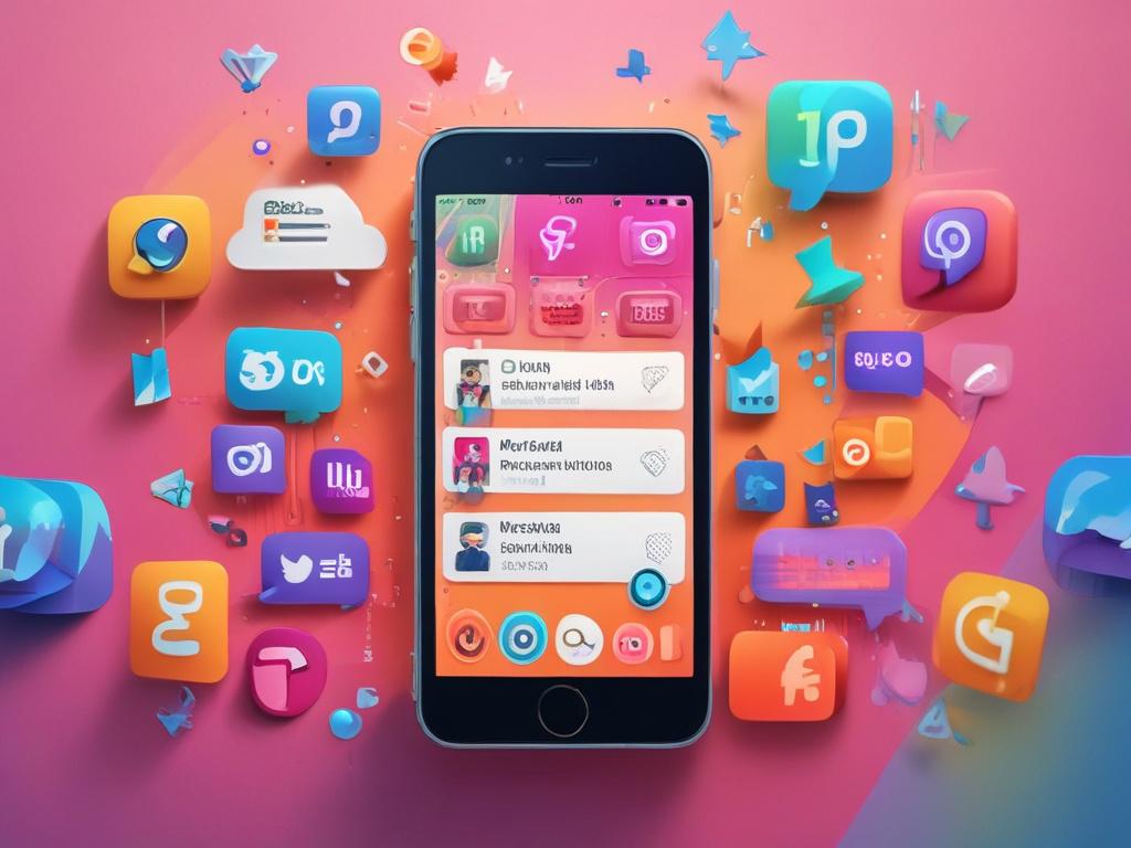 A close up shot of a vibrant social media engagement