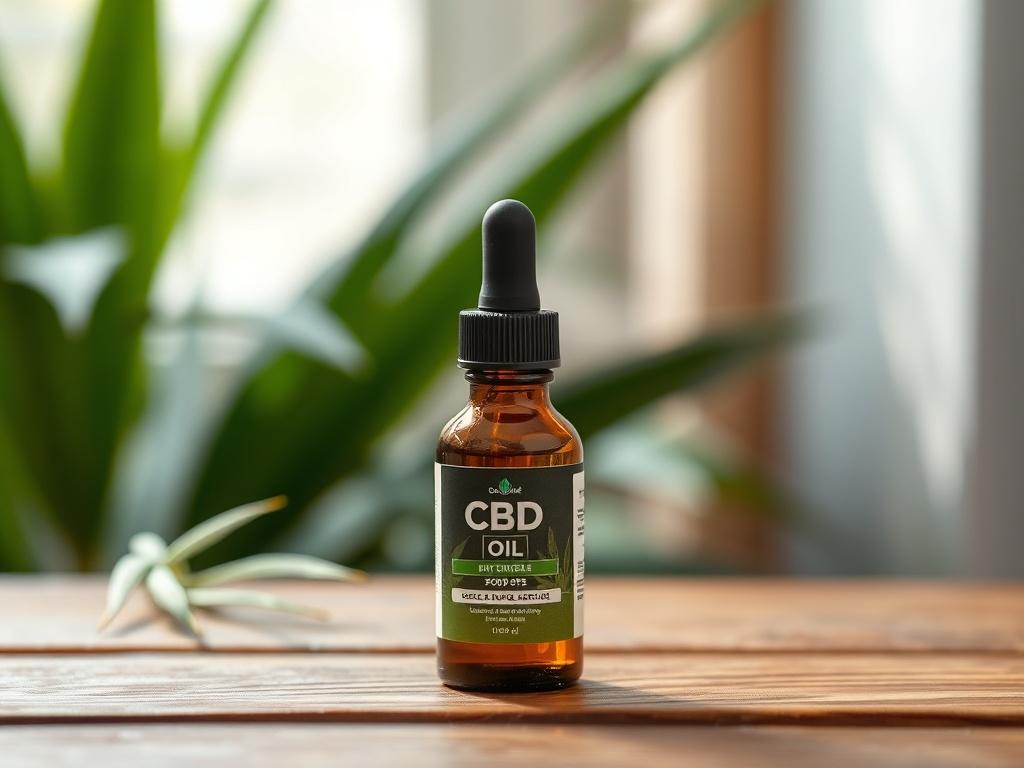 A serene, high resolution image of a single bottle of