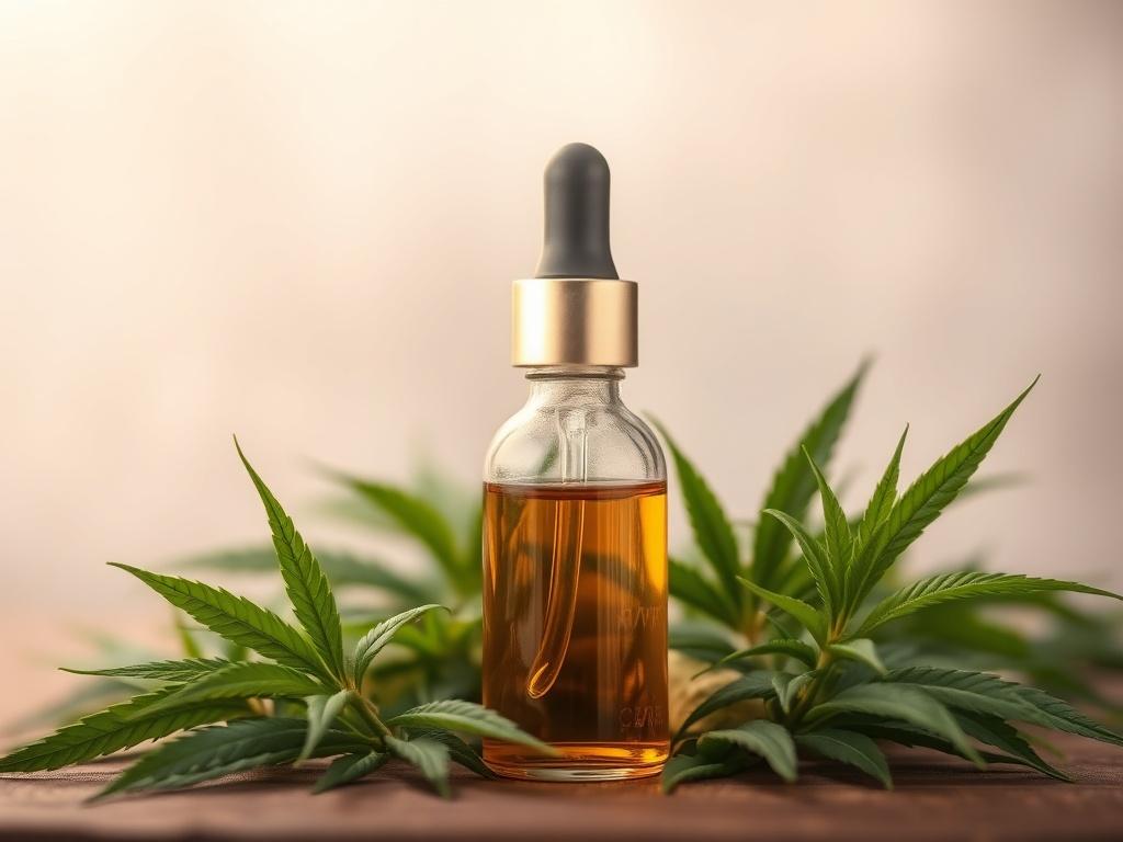 A high resolution image of a glass dropper bottle filled