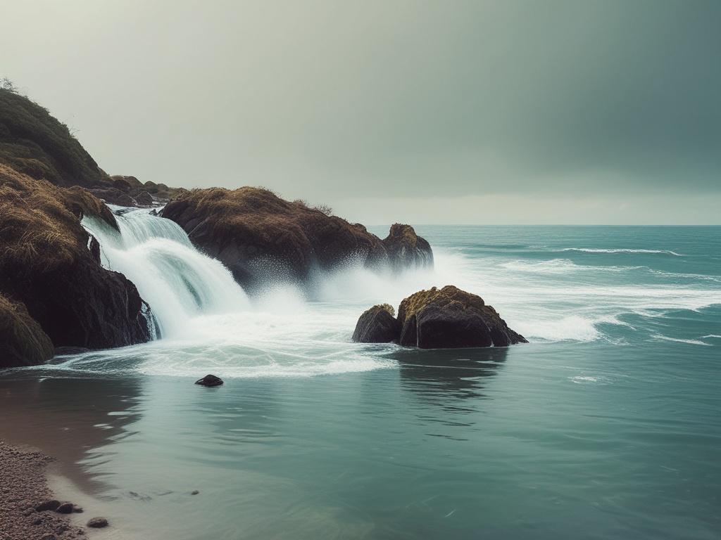 water stories, AI art, vibrant imagery, nature, emotions