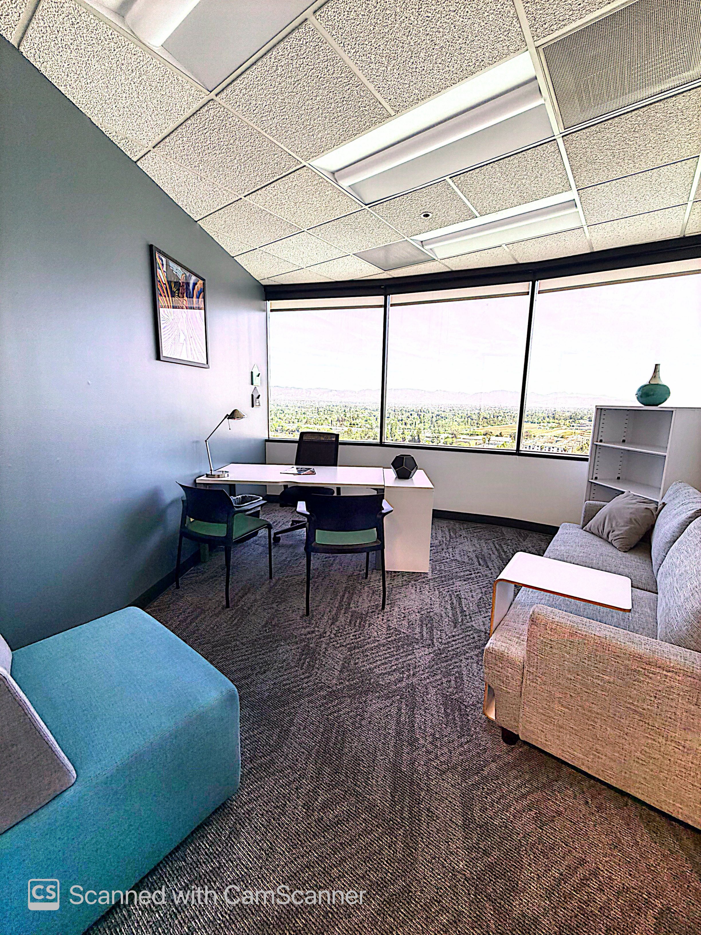 Clinical support center with professional equipment and workstations