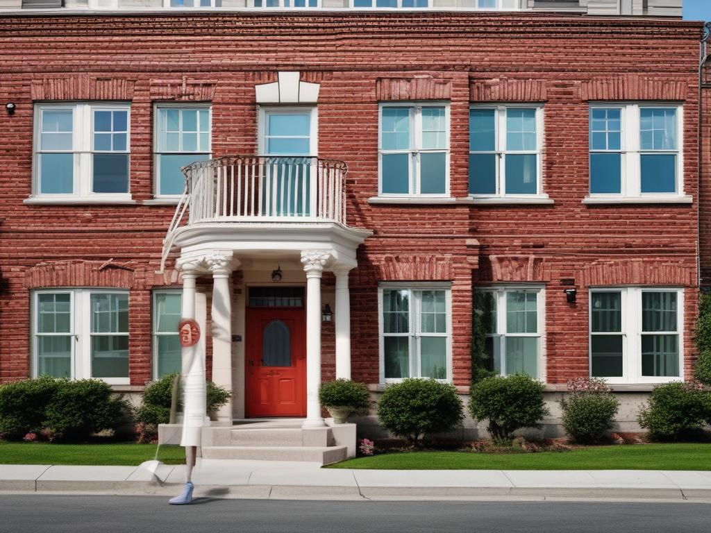 **AI Image Generation Prompt:**

Create a realistic high-resolution photo for a blog titled "How to Spot a Good Real Estate Agent (and Avoid the Bad Ones)." 

**Composition:** The image should focus on a single subject—a confident and approachable real estate agent—standing in a professional office setting. The agent should be a middle-aged individual with a warm smile, wearing business attire (a navy blazer with a white shirt) that reflects the custom color palette. The agent should hold a clipboard or a t