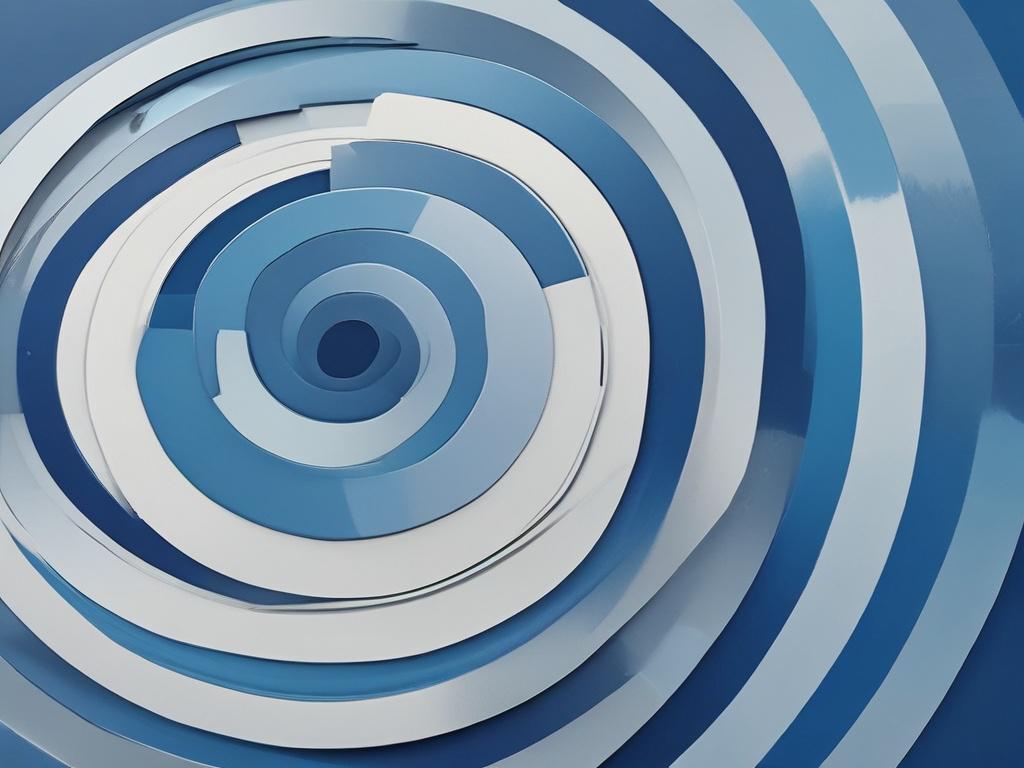 A realistic high resolution of a blue abstract target symbolizing