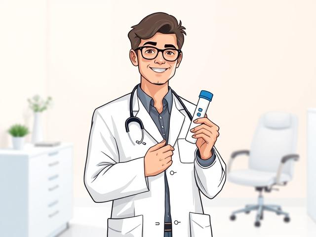 **Prompt for AI Image Generator:**

Create a high-quality, minimalistic illustration that captures the essence of the blog titled "HIV 4th-Gen Test: How Soon Is Accurate?". The composition should be simple and clear, featuring a single subject: a healthcare professional in a clean, bright clinic setting. This professional should be shown holding a fourth-generation HIV test kit with a reassuring, confident demeanor, symbolizing professionalism and trust.

The background should be softly blurred with pastel 