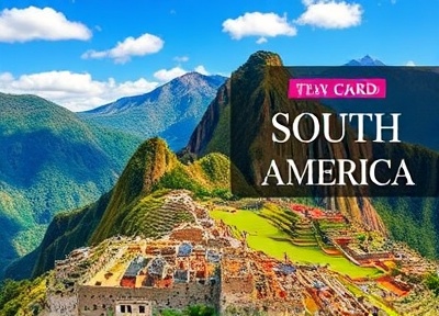 South American landscape with mountains