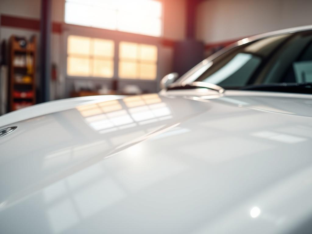 A hyper realistic close up shot of a freshly polished