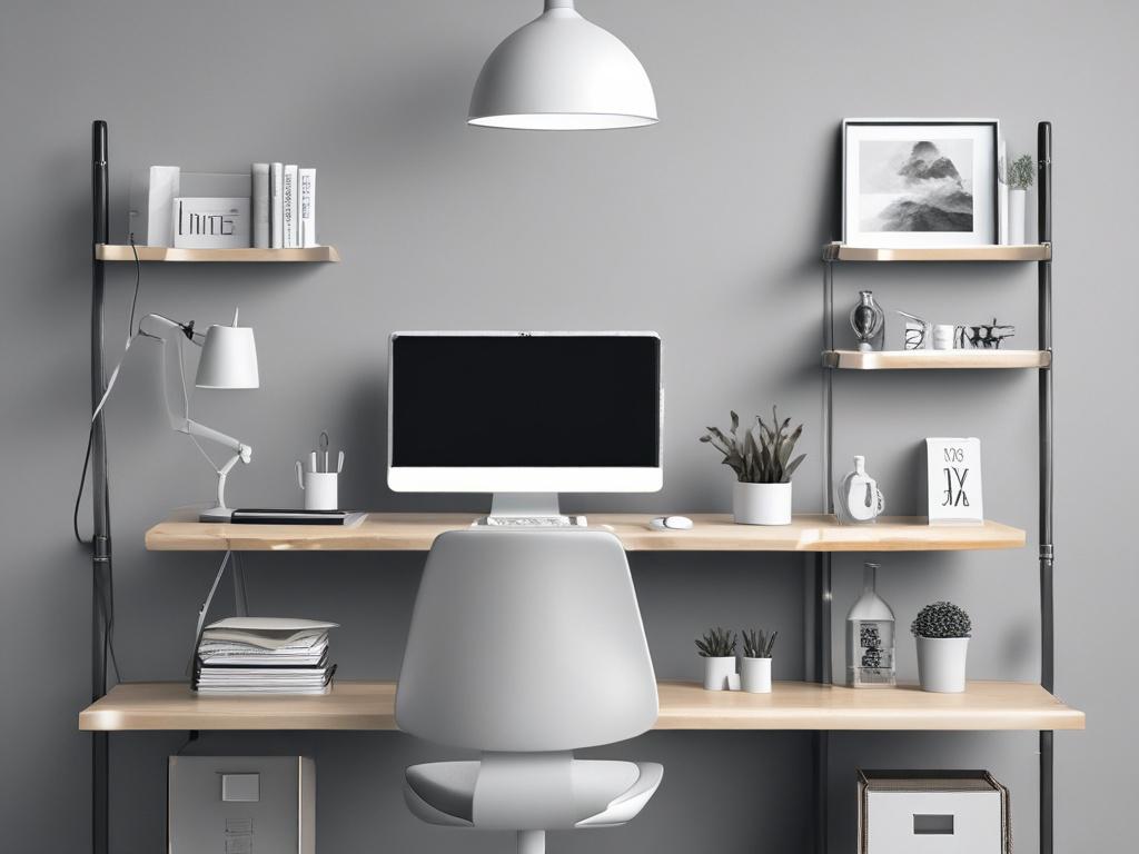 A professional Virtual Assistant working at a sleek, modern desk,