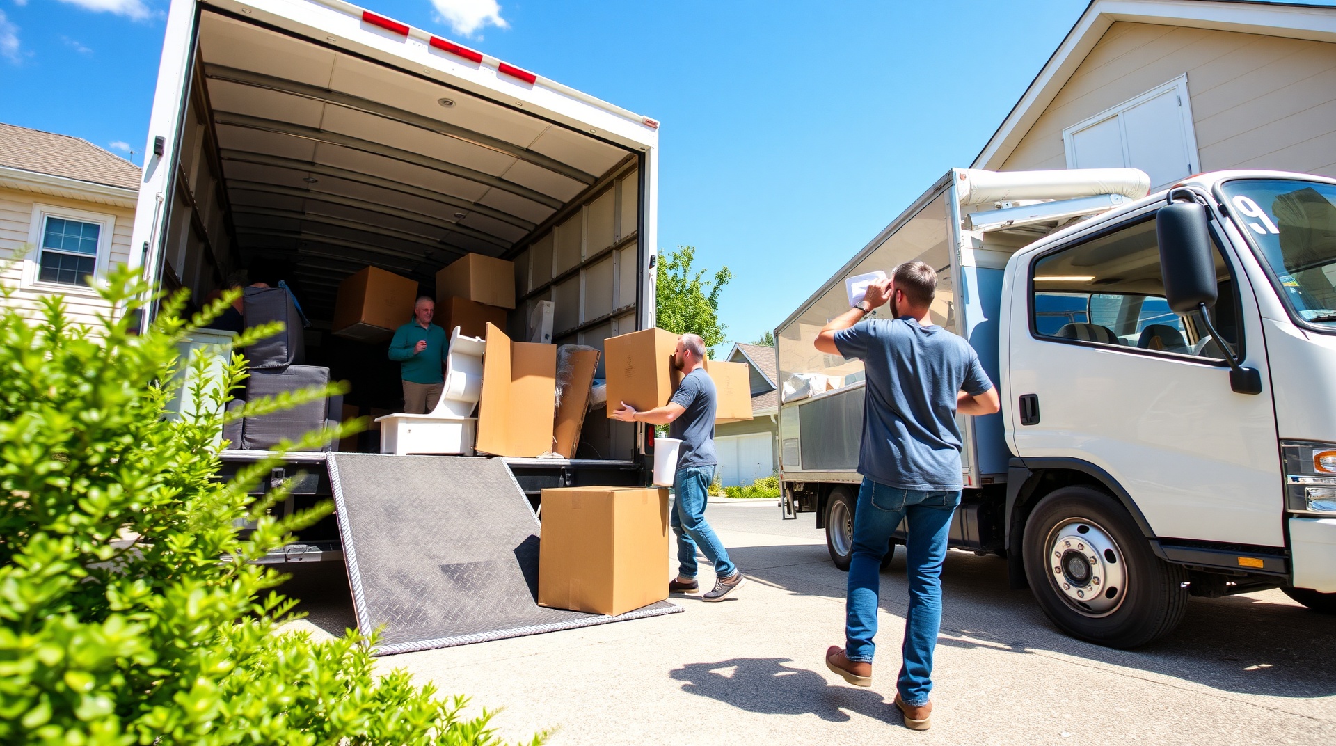 Professional junk removal team