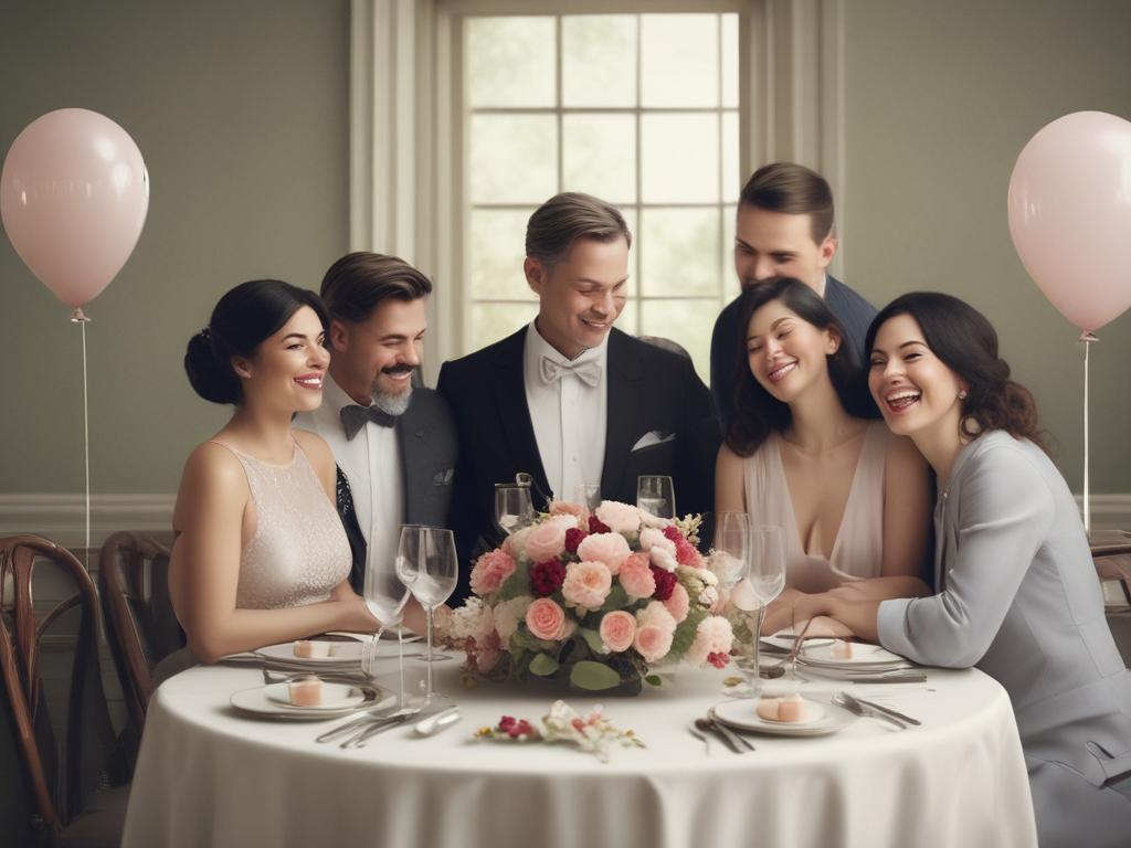 anniversary, celebration, couples, elegant venue, family gathering