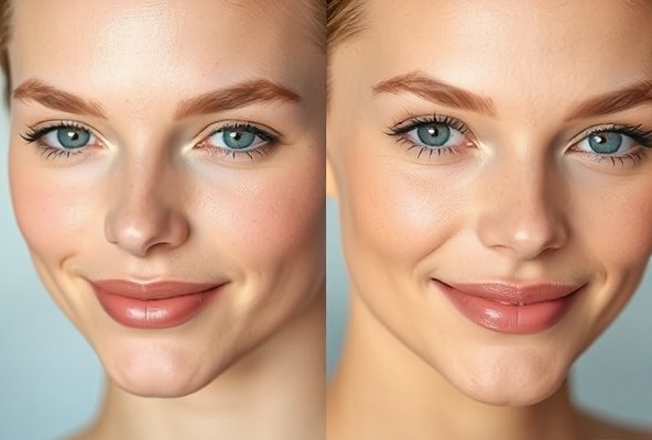 Glowing skin result