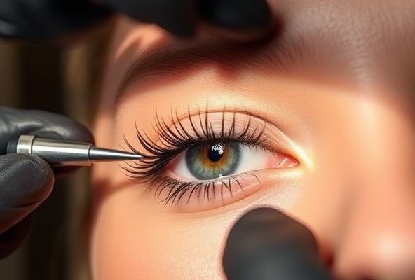 Professional eyelash extensions