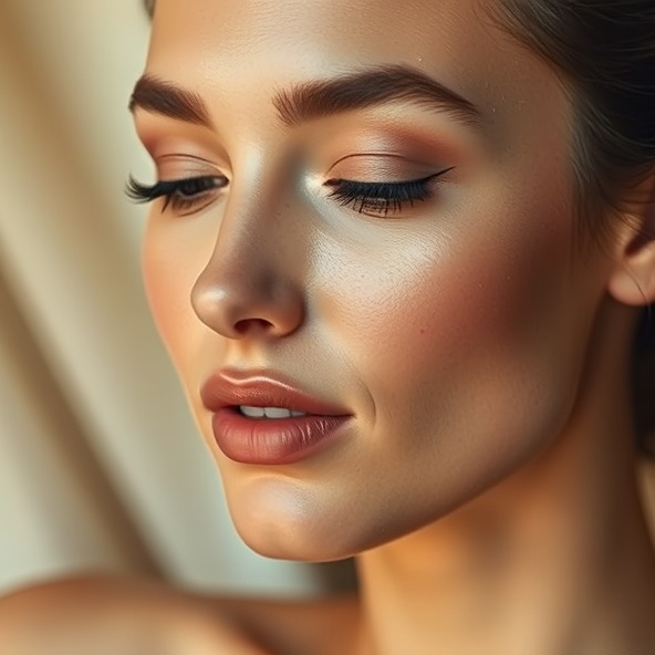 Beautiful woman with radiant skin