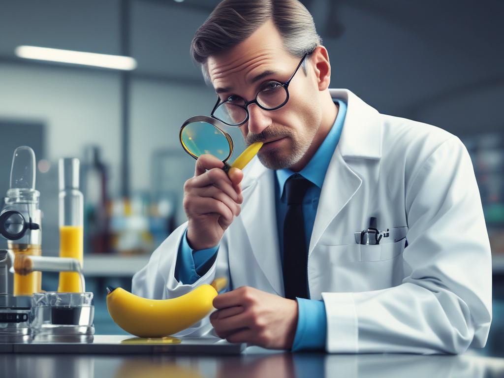 A photorealistic, high resolution image of a scientist in a
