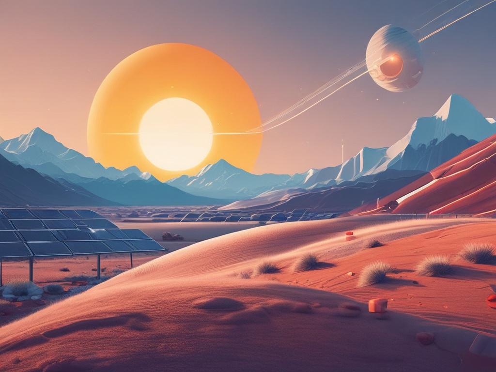 A minimalist and clean high resolution image of a futuristic