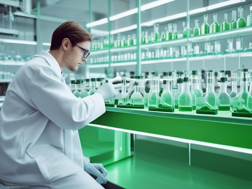 A high resolution image of a laboratory with a focus