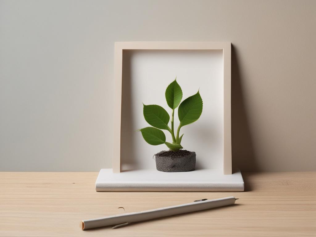 Create a realistic high-resolution photo for a blog titled "Investera i din miljö – hemmets kraft på välbefinnandet." The composition should be simple and clear, focusing on one subject that embodies the theme of home wellness. 

Subject Matter: Feature a beautifully arranged indoor space that promotes well-being, such as a cozy reading nook or a serene meditation corner. Include elements like a comfortable chair with soft cushions, a small indoor plant for a touch of nature, and a warm, inviting throw blan