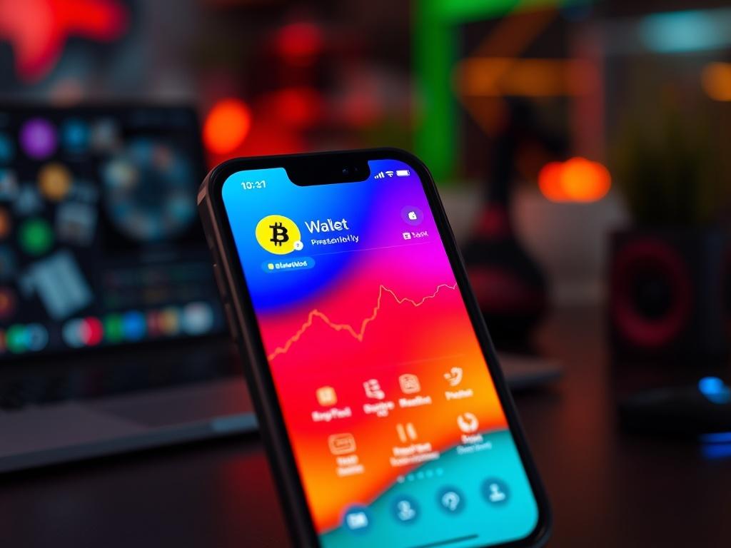 A high resolution image of a smartphone displaying a cryptocurrency