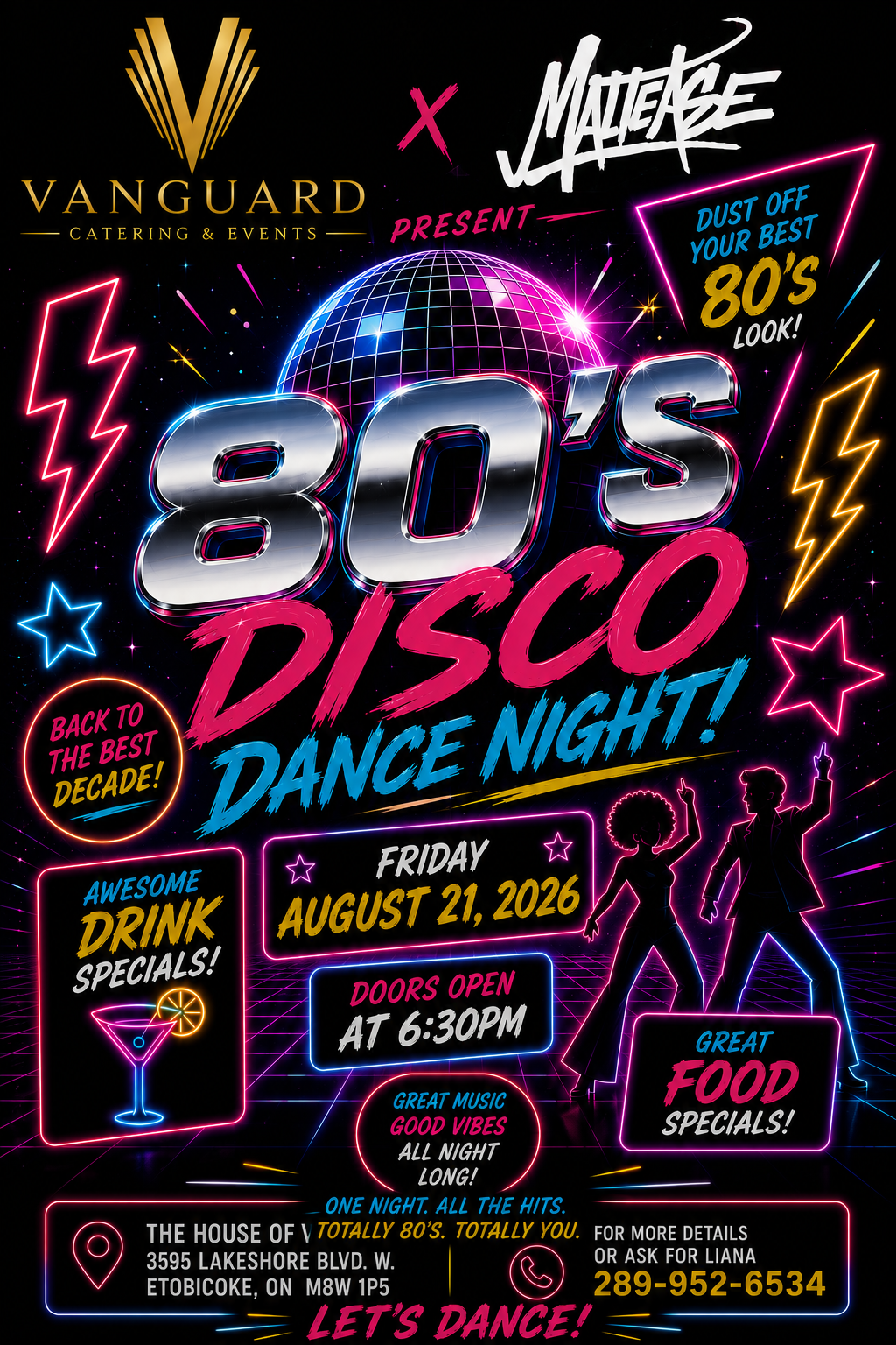 DJ Maltese Disco Night event poster