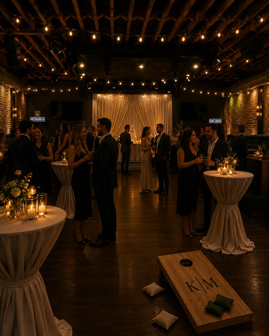 House of Vanguard venue with guests celebrating