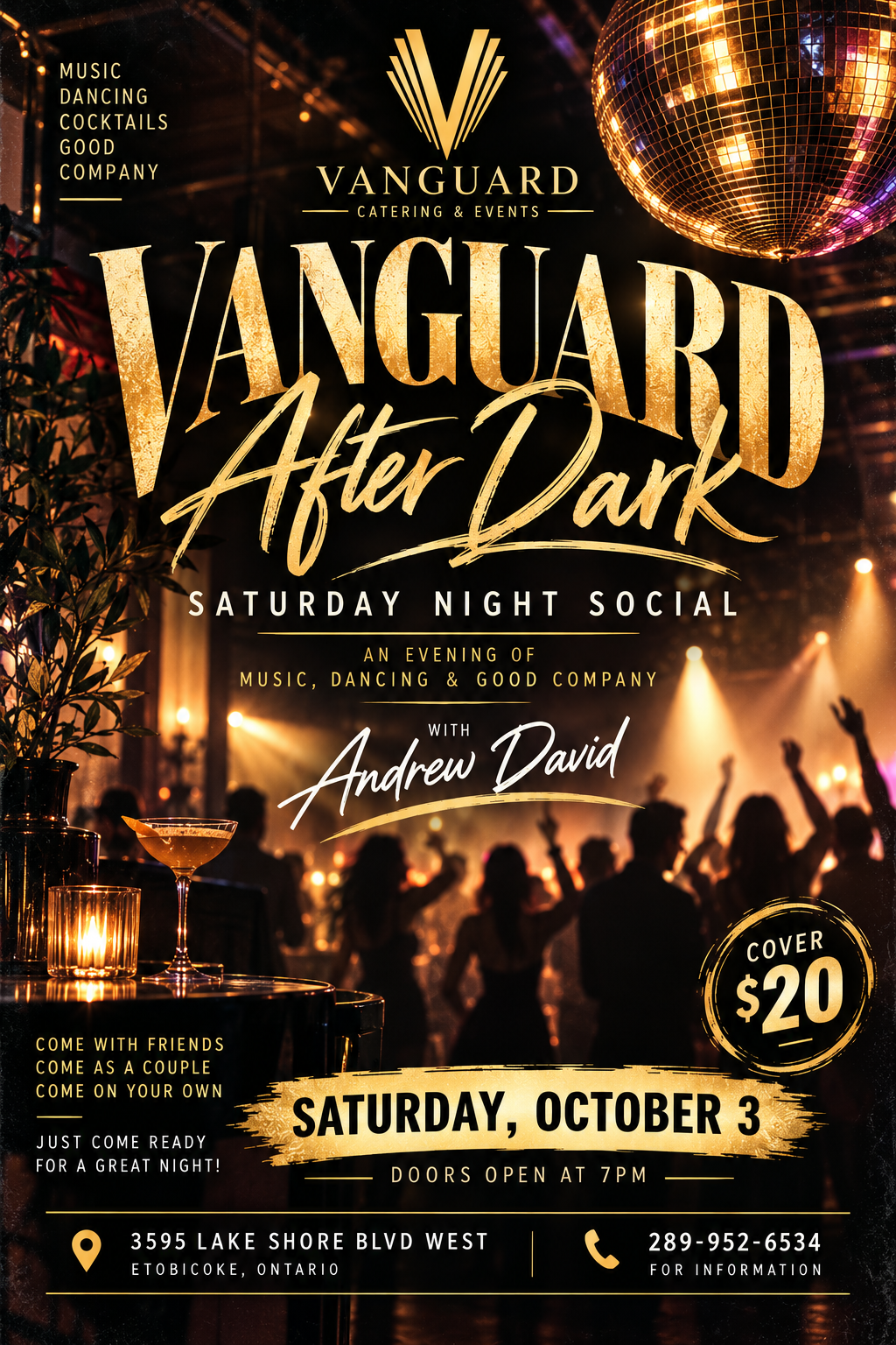 Vanguard after Dark event poster