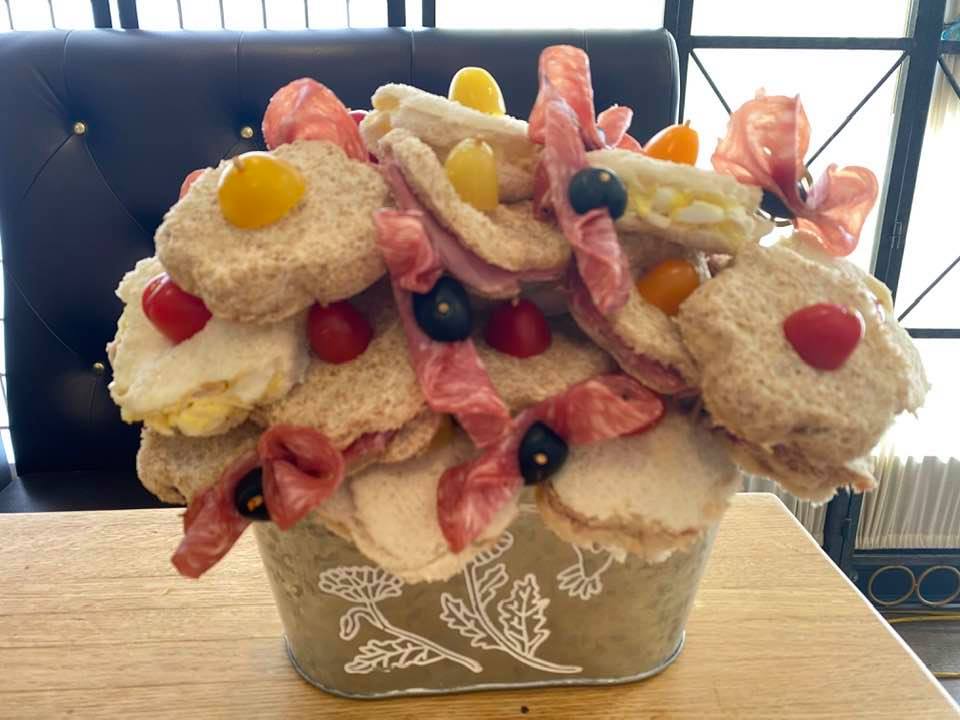 Vanguard catering flower basket