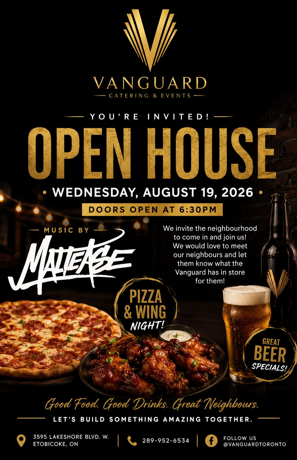 DJ Maltese Open House event poster