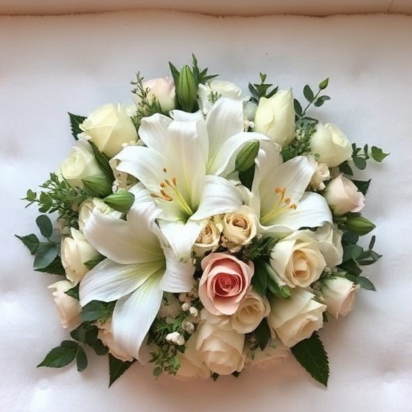 Sympathy White Arrangement