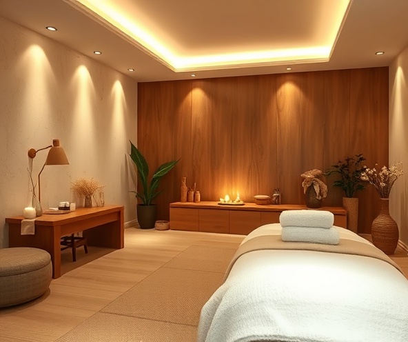 Serene spa environment