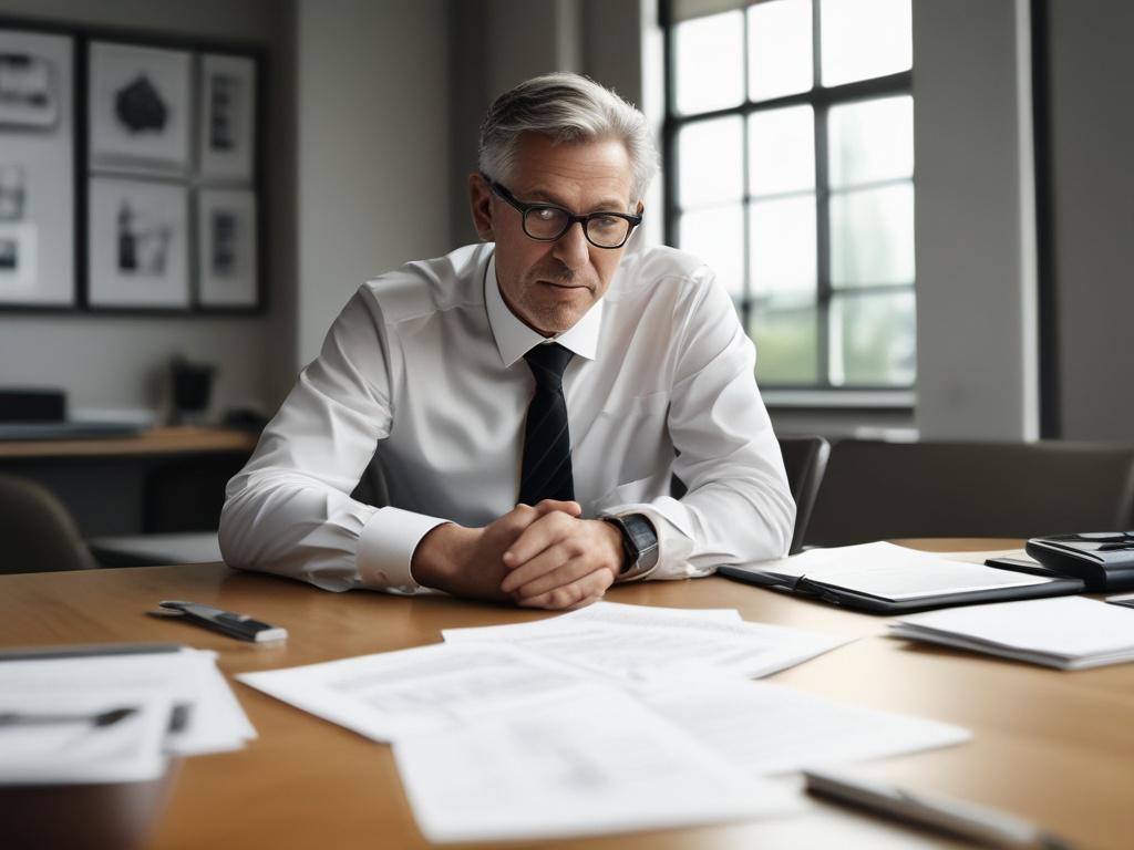 A realistic high resolution of a financial consultant discussing investment