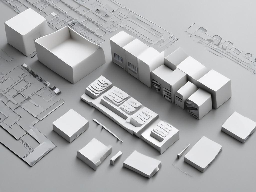 minimalistic design, digital assets, clean lines, simple colors, asset management,