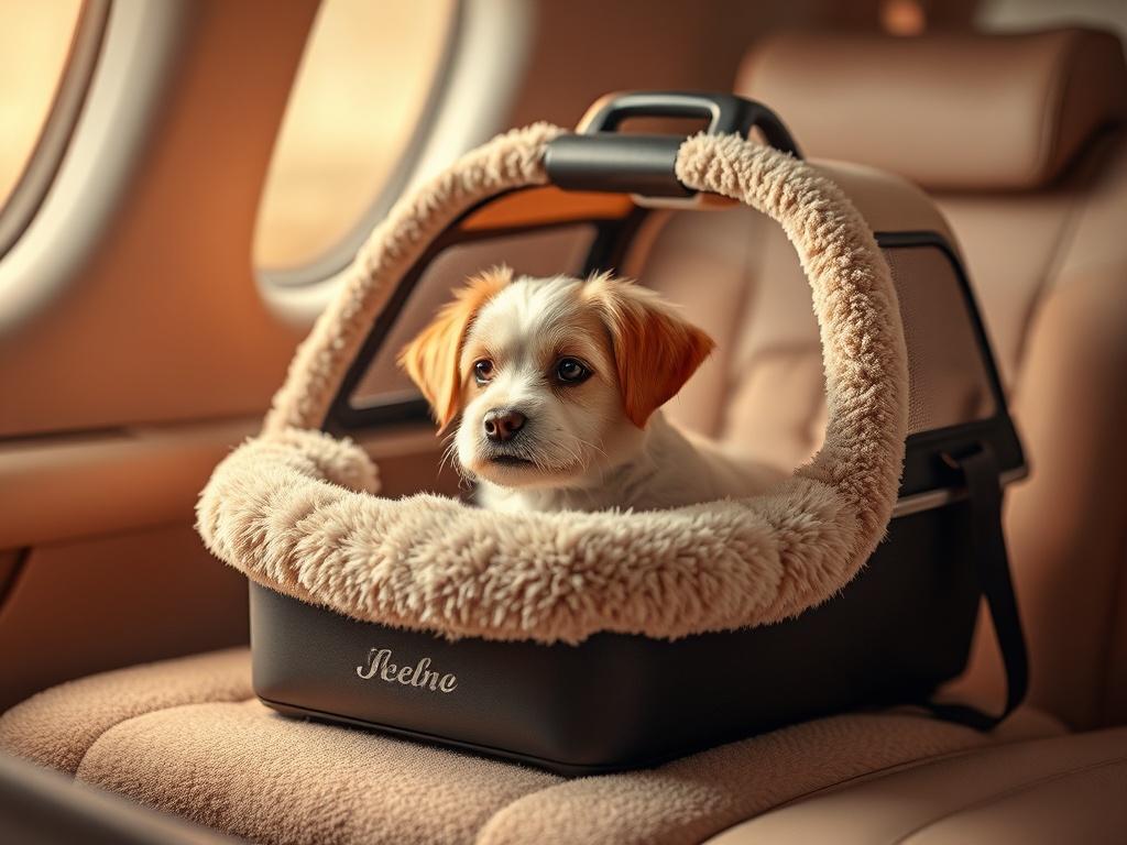 An elegant image of a pampered pet relaxing in a