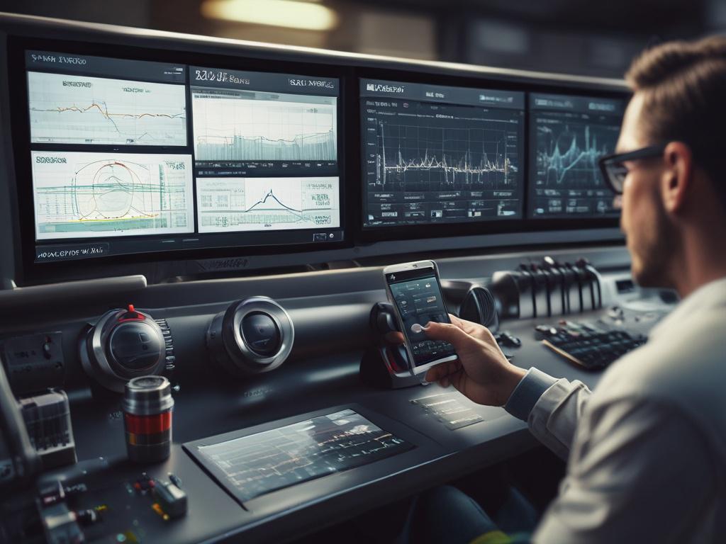 A close up shot of a digital dashboard displaying real