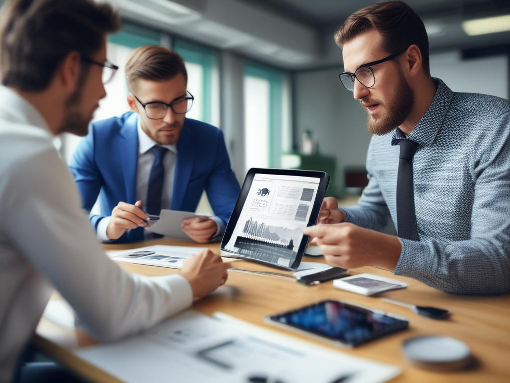 A close up shot of a professional consultant discussing energy