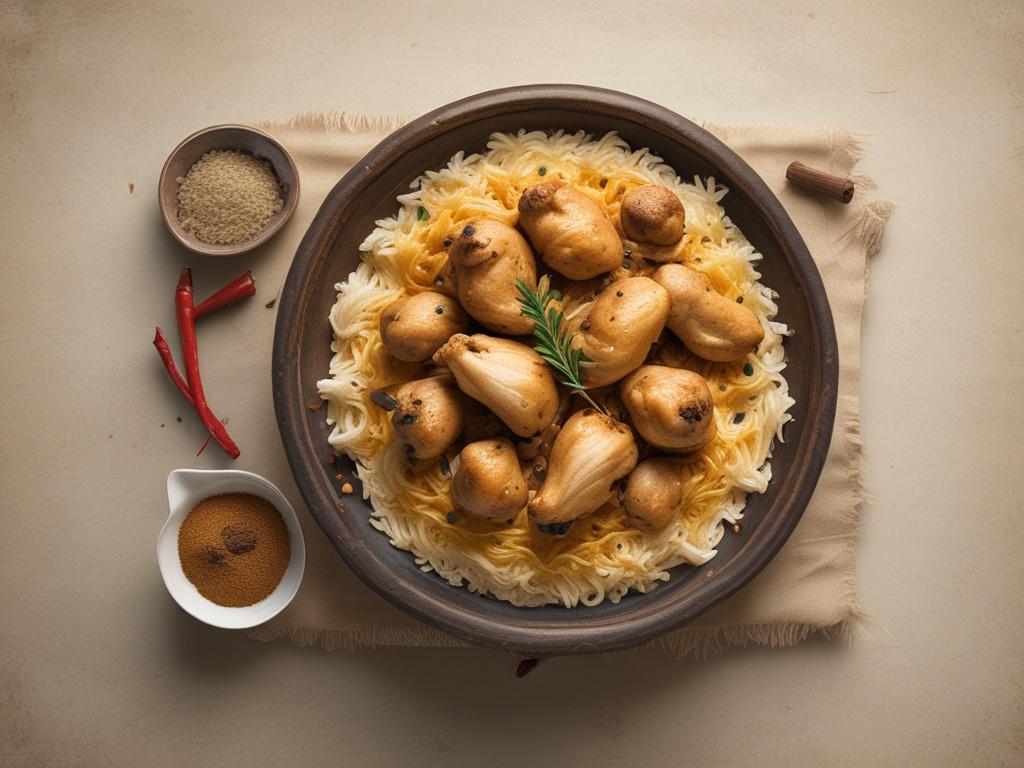 biryani, chicken, spices, Indian cuisine