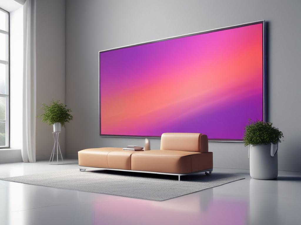 A dynamic presentation scene showcasing innovation and technology trends, a