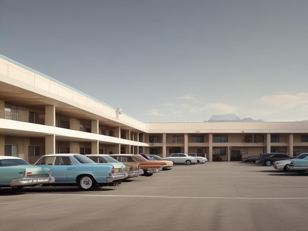 motel parking, secure parking lot, guest vehicles