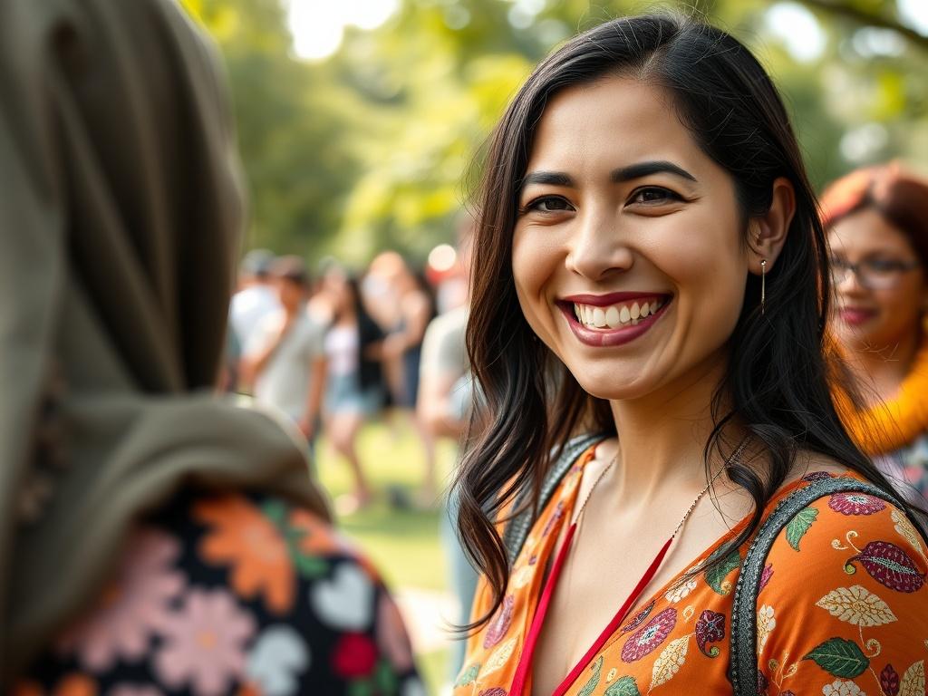 A close up shot of Jessica Alvarado Gonzales smiling warmly