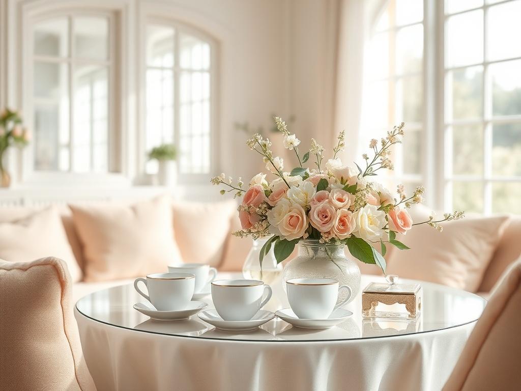A stylish lifestyle shoot featuring a beautifully arranged coffee table