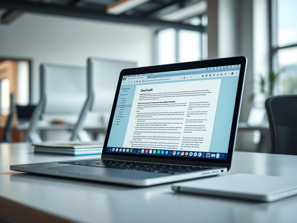 A close up shot of a professional workspace featuring a