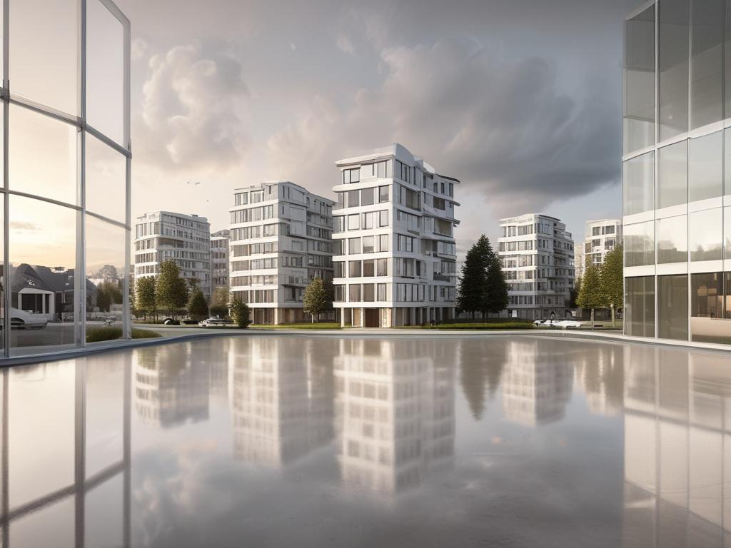 Create a realistic high-resolution image reflecting the theme "Immobilieninvestitionen in der Schweiz: Chancen und Risiken." The image should feature a single subject: a confident, professional real estate investor (male or female) standing on a balcony overlooking a picturesque Swiss landscape, which includes lush green hills, a serene lake, and charming Swiss chalets in the distance. 

The investor should be dressed in smart business attire and holding a tablet or a portfolio that suggests they are analyz
