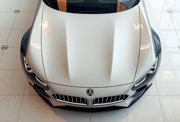 Luxury vehicle with perfect exterior after detailing