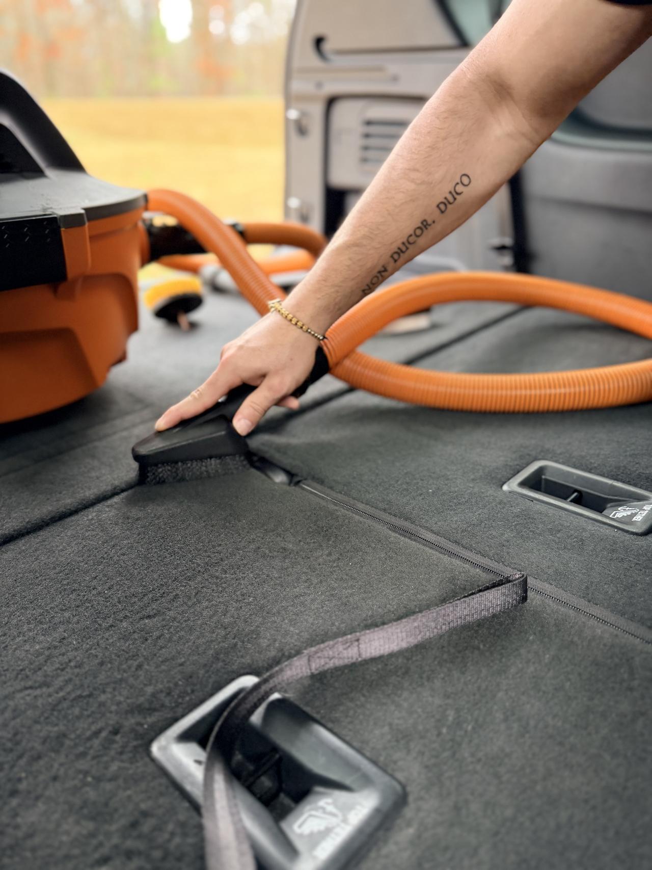 Interior detail before and after