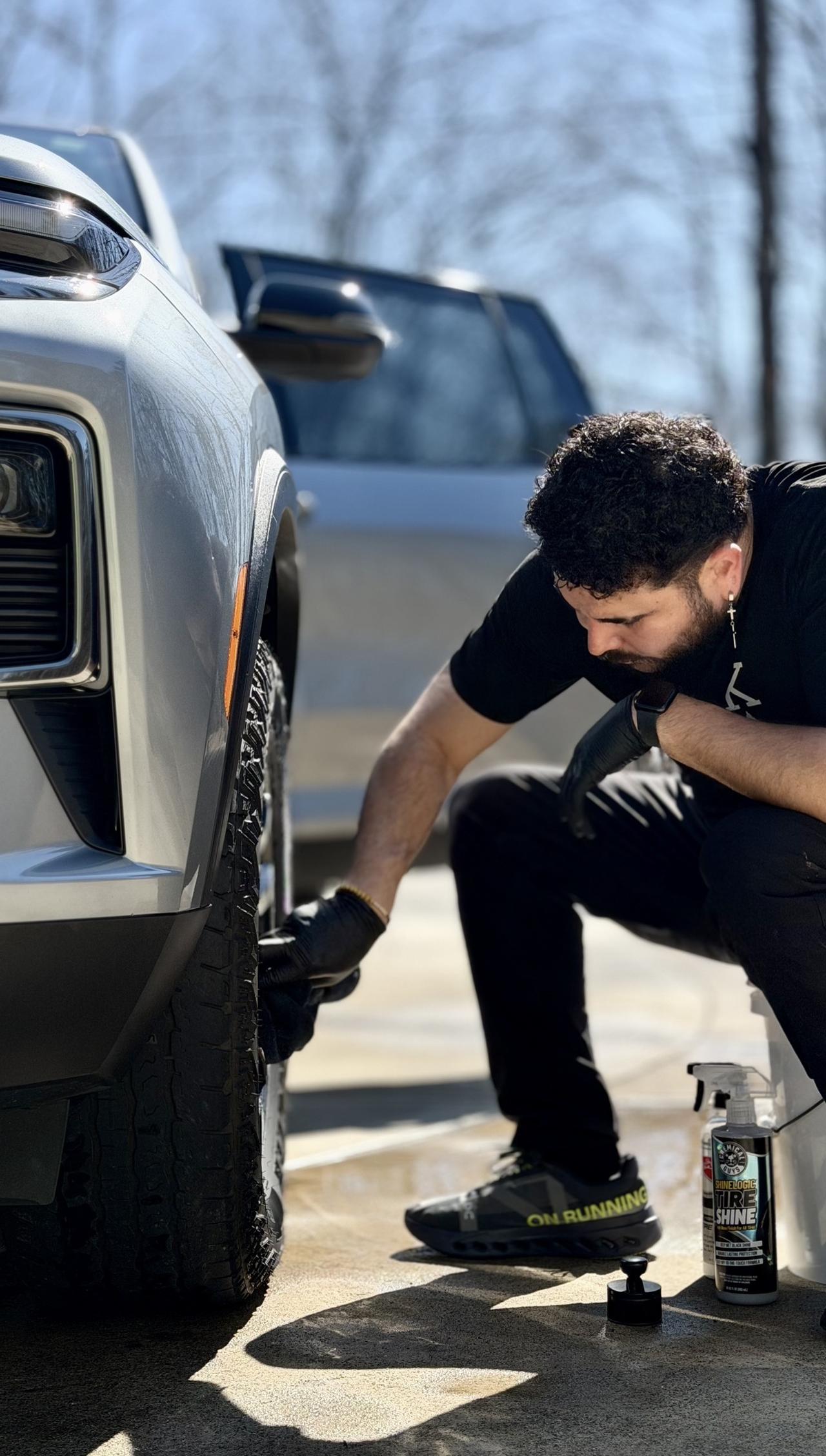 Angel E. Sierra detailing vehicle interior