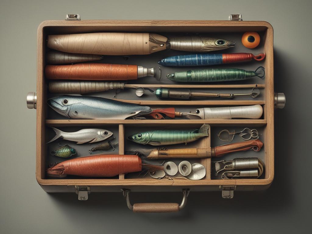 tackle box, essentials, fishing, hooks, sinkers