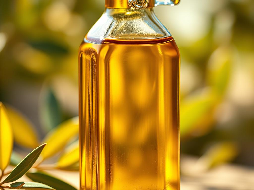 A hyper realistic close up of a clear glass bottle
