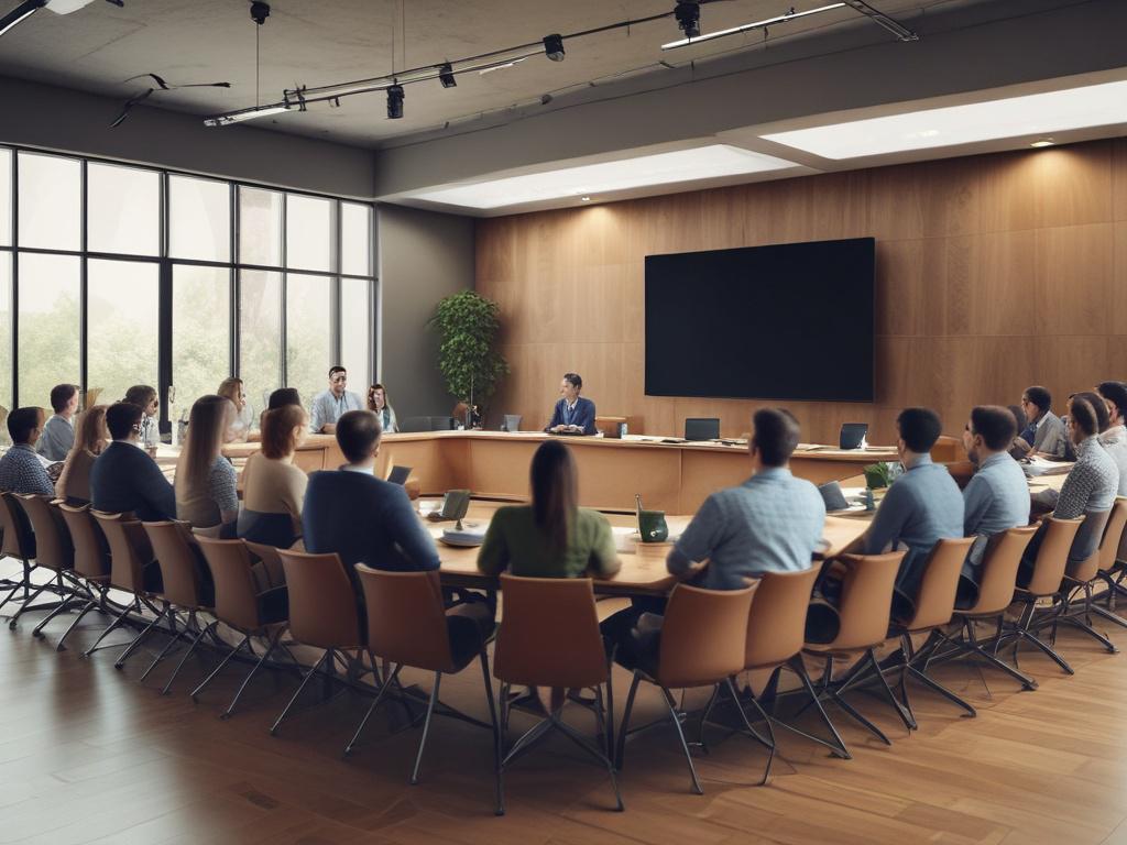 An image depicting a speaker presenting at a real estate